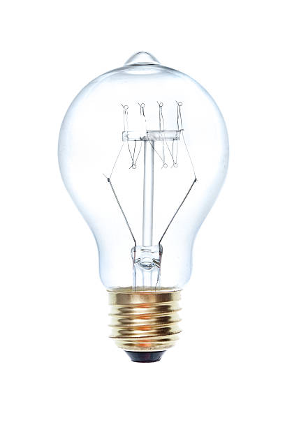 istock Traditional Old Fashion Light Bulb on White Background 508172199
