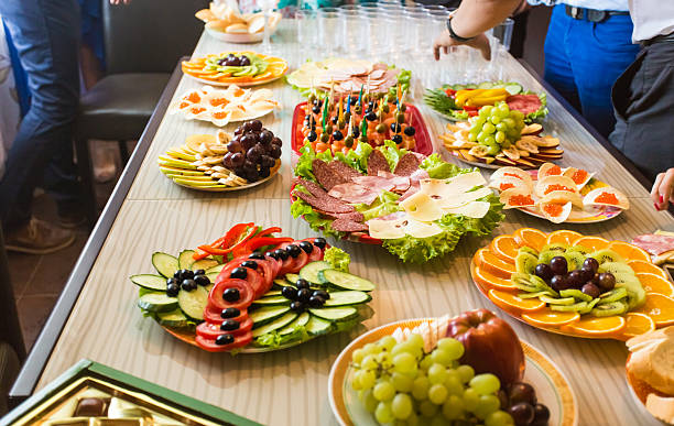 istock Table with food and drink 508178022