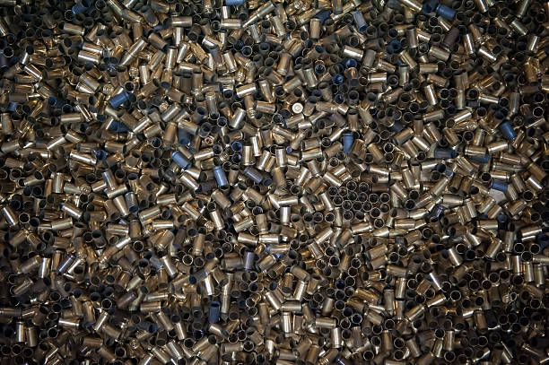 istock Background of spent cartridges. 508181114