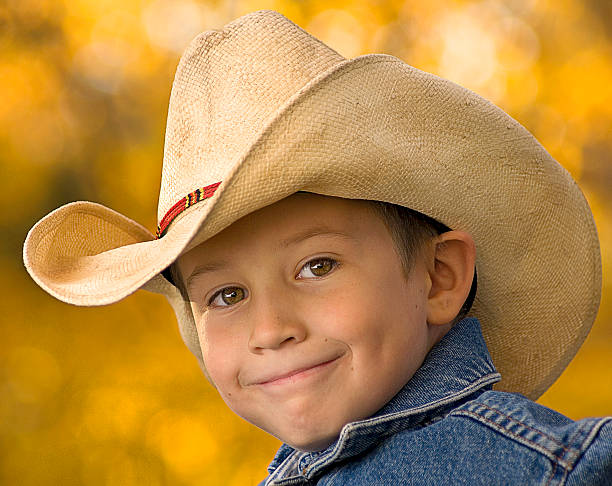 istock Little Boy Wearing Cowboy Hat 508181474