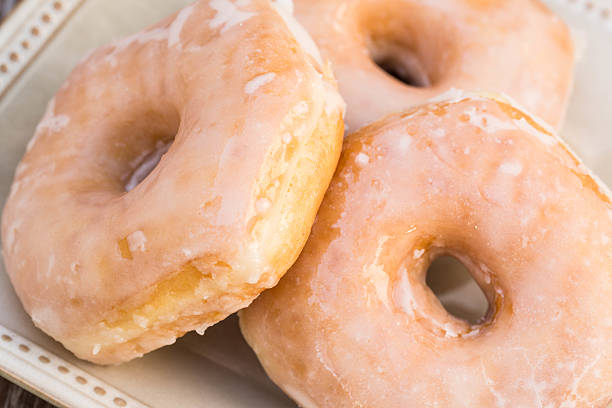 istock Tasty Breakfast Donuts In A Row 508181654