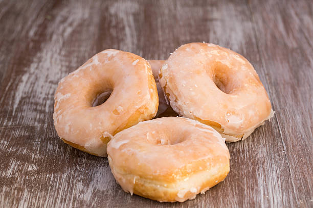 istock Tasty Breakfast Donuts In A Row 508181678