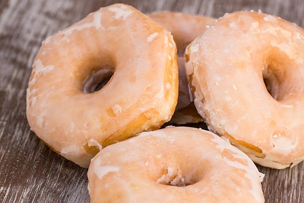 istock Tasty Breakfast Donuts In A Row 508181692