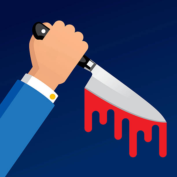 Back Stabbing Stock Illustration - Download Image Now - Artificial, Blood,  Cartoon - iStock