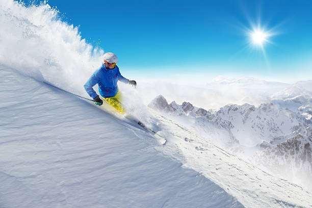 istock Skier skiing downhill in high mountains 508183914