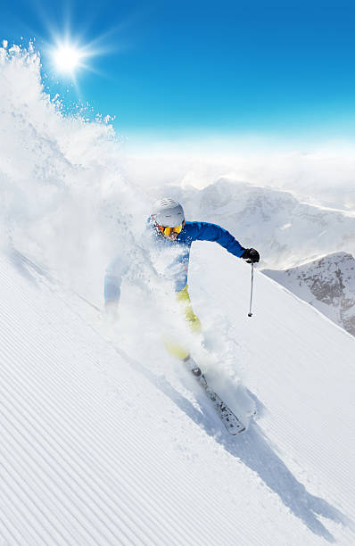 istock Skier skiing downhill in high mountains 508184076