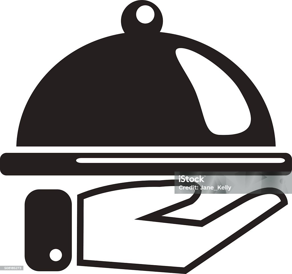 Restaurante icono negro - arte vectorial de Agarrar libre de derechos
