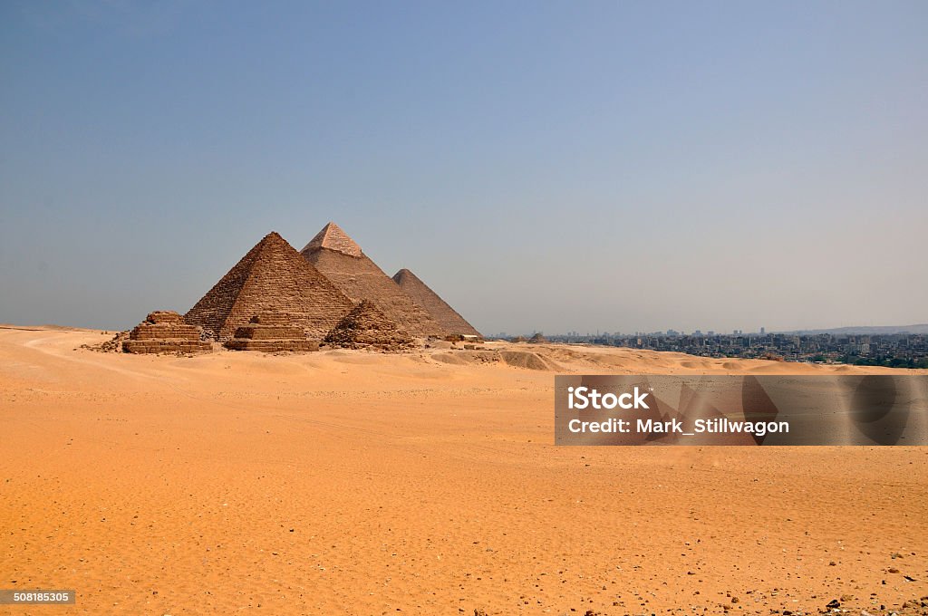 Pyramids of Giza Africa Stock Photo