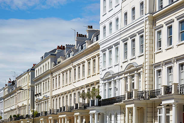 istock White houses in London, english architecture 508187794