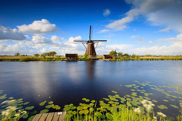 istock traditional Dutch windmills in a row at Kinderdijk 508187920