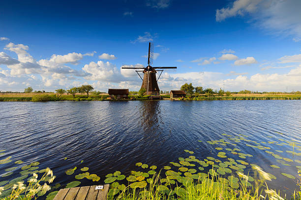 istock traditional Dutch windmills in a row at Kinderdijk 508187962