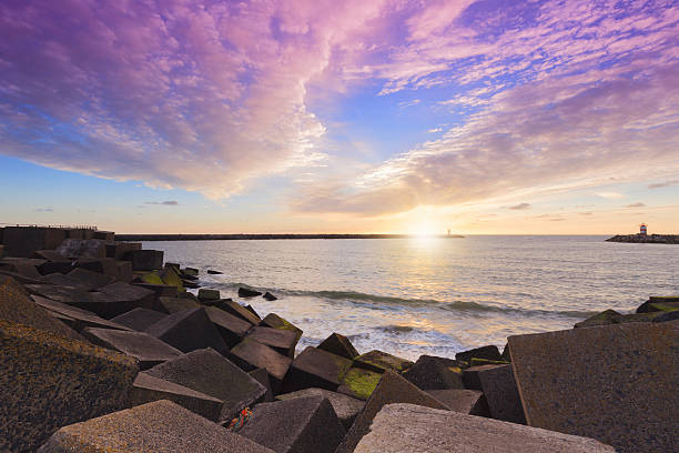 istock jetty at the entrance of Scheveningen' harbor 508188632