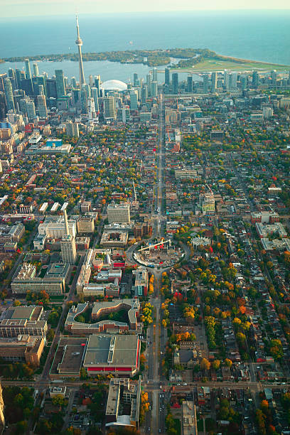 istock aerial view of downtown Toronto, evening light 508189956