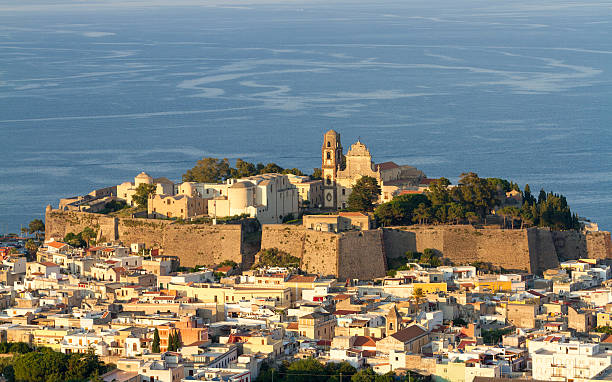 lipari - italy nobody mediterranean sea island foto e immagini stock