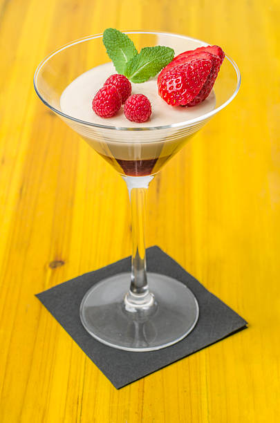 istock Panna cotta with strawberry mousse. 508193066