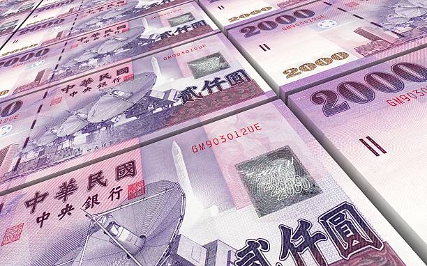 istock Taiwanese yuan bills stacks background. 508193440