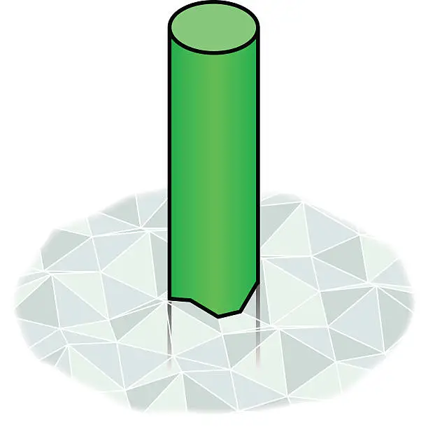 Vector illustration of Water Way Navigation Marker/Buoy