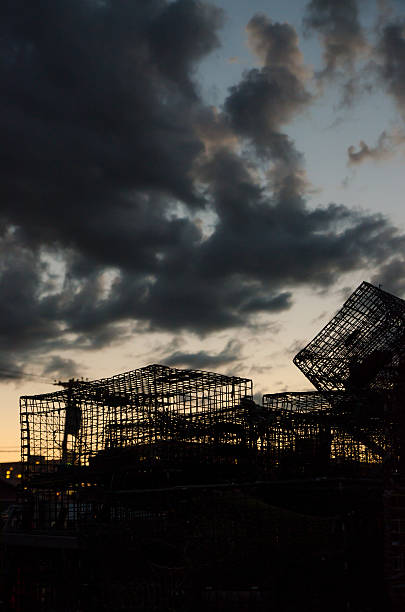 istock Lobster cage and night sky 508195841