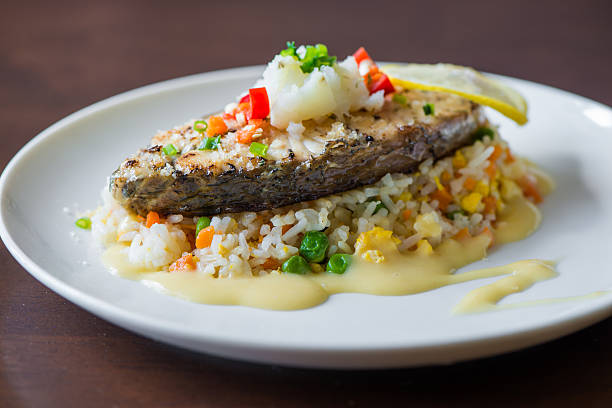 istock Sea Bass with Rice 508196355