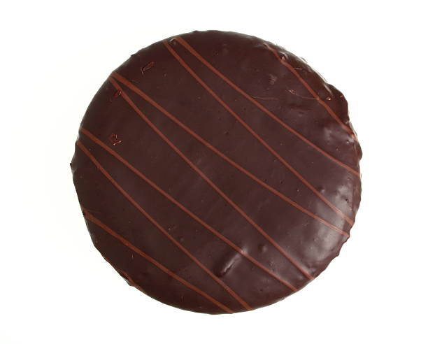 チョコレートトルテ-sachertorte - chocolate chocolate candy dark chocolate directly above ストックフォトと画像