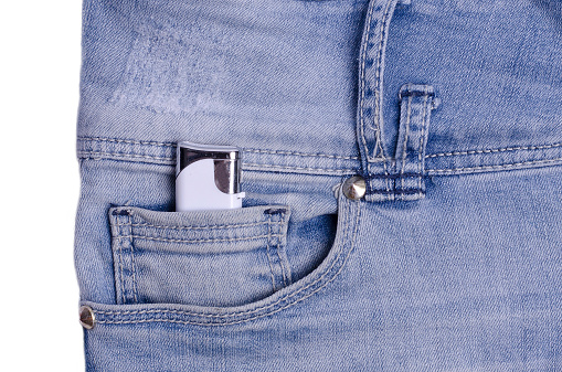 Lighter in the jeans pocket