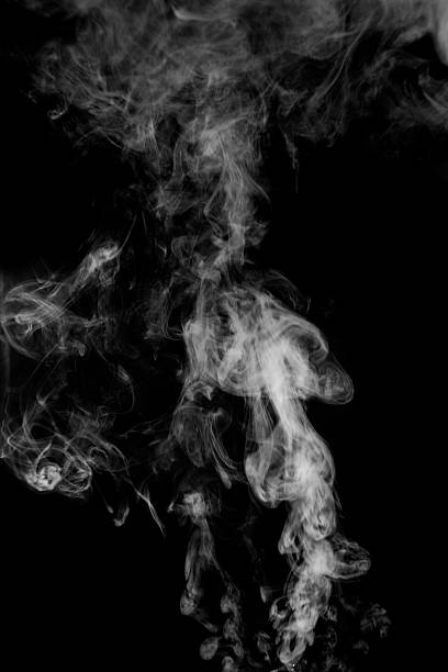 istock Movement of smoke on black background 508207826