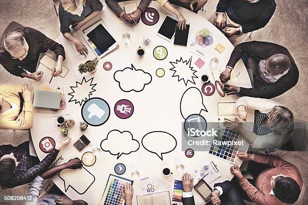 Geschäft Teamarbeit Menschen Teamarbeit Treffen Konzept Stockfoto und mehr Bilder von Kreativität