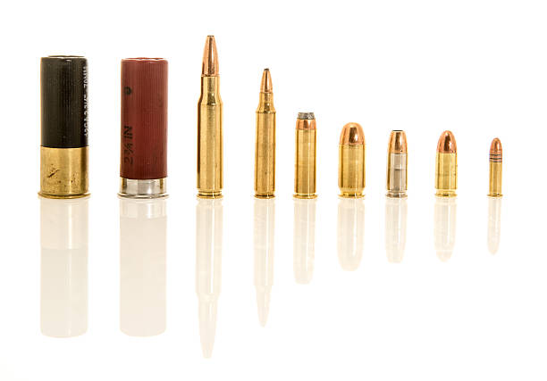 Different calibers stock photo