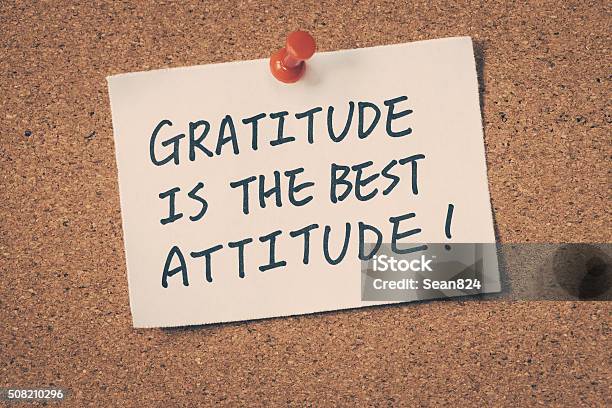 Gratitude Stock Photo - Download Image Now - Adhesive Note, Admiration, Concepts