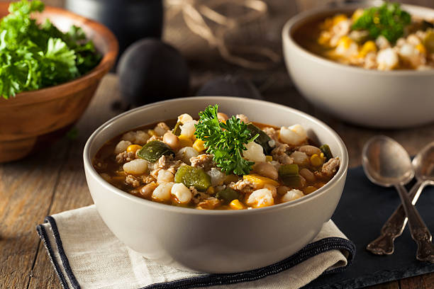 istock Hot Homemade White Bean Chicken Chili 508211726