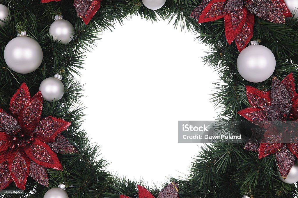 Corona di Natale - Foto stock royalty-free di Bianco