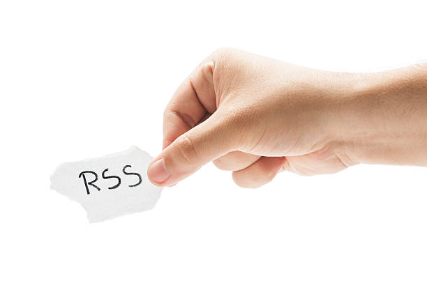 rss o really simple syndication - really simple syndication foto e immagini stock
