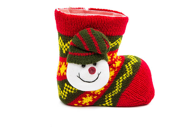 istock Christmas stocking with a snowman 508218478
