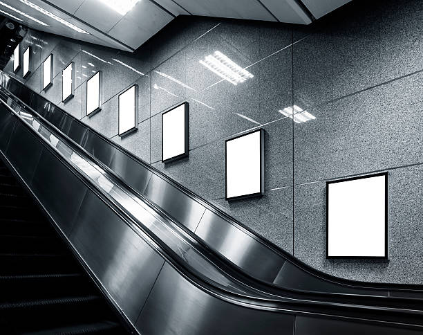 istock Mock up Poster template Ads display in Subway station 508220106