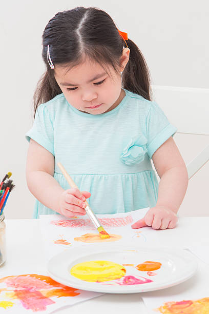 istock Little Girl Painting 508228401