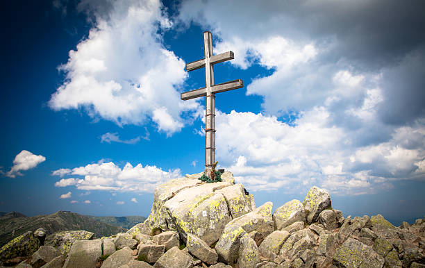 istock Cross on the hill Dumbier at Slovakia 508229235