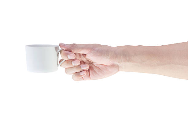 istock Hand with a coffee cup isolated in white background 508229435