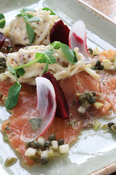 istock gravlax salmon plated meal 508231661