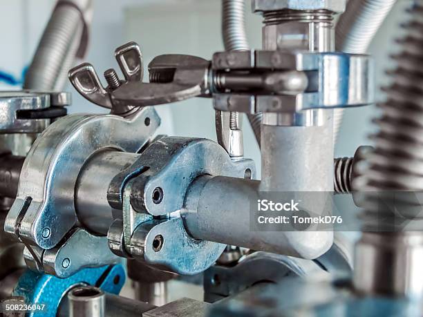 Tubes And Clamps Stock Photo - Download Image Now - Airtight, Aluminum, Angle