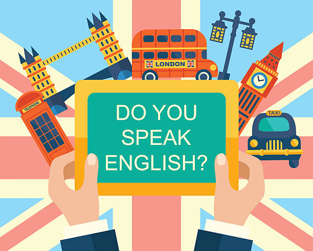 Do You Speak English? vector art illustration