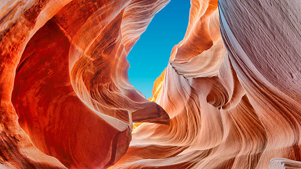 lower antelope, arizona, eua - lower antelope canyon - fotografias e filmes do acervo