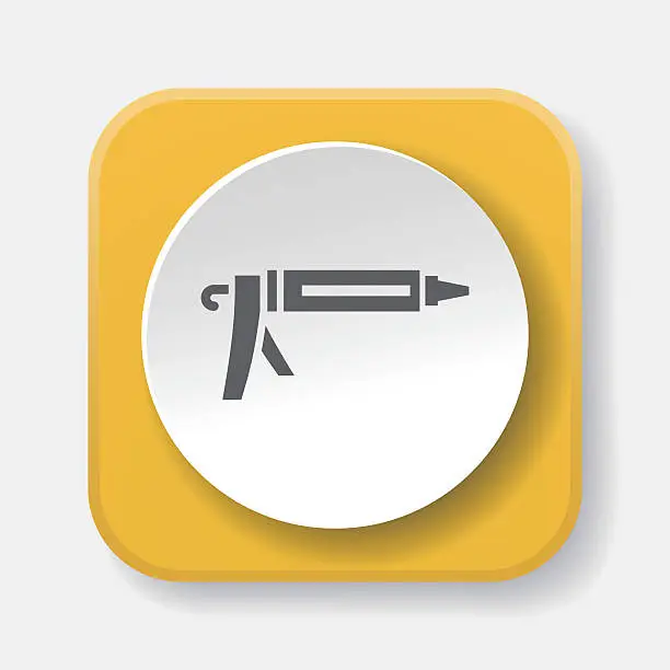 Vector illustration of Glue gun icon