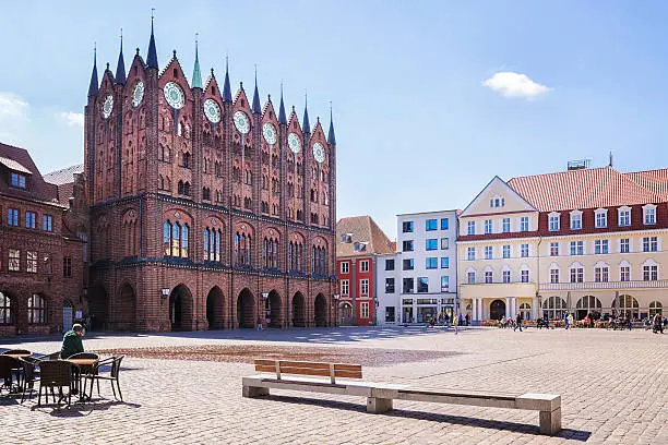 Image of the town hall of Stralsund in Germany