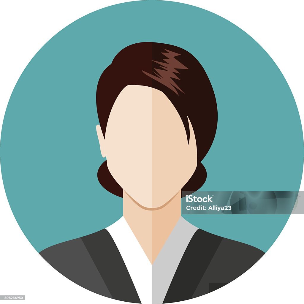 Business woman icon Business woman icon isolated on white background. Modern flat style design Adult stock vector