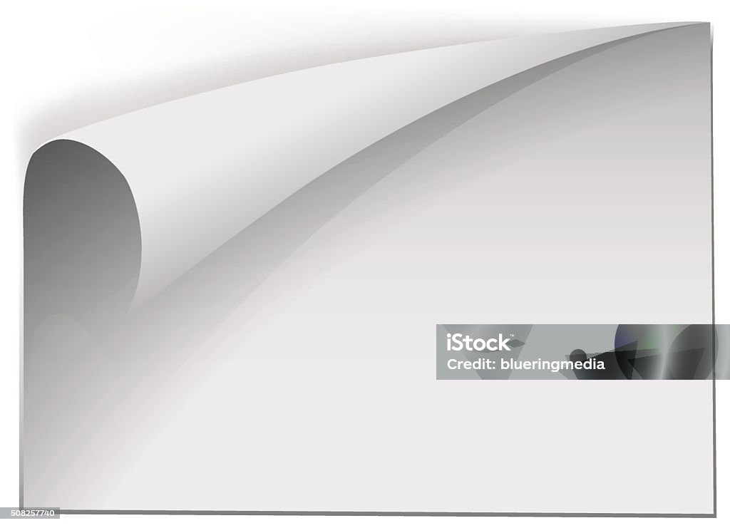 Blank Sheet Of White Paper Stock Illustration - Download Image Now