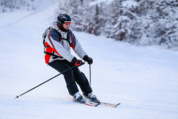 istock Skier skiing downhill in winter mountains 508258644