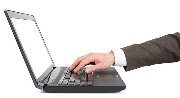 istock Businessmans hand working on laptop 508260890