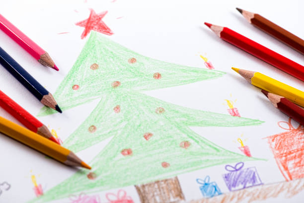 istock Kids drawing of Christmas 508272249