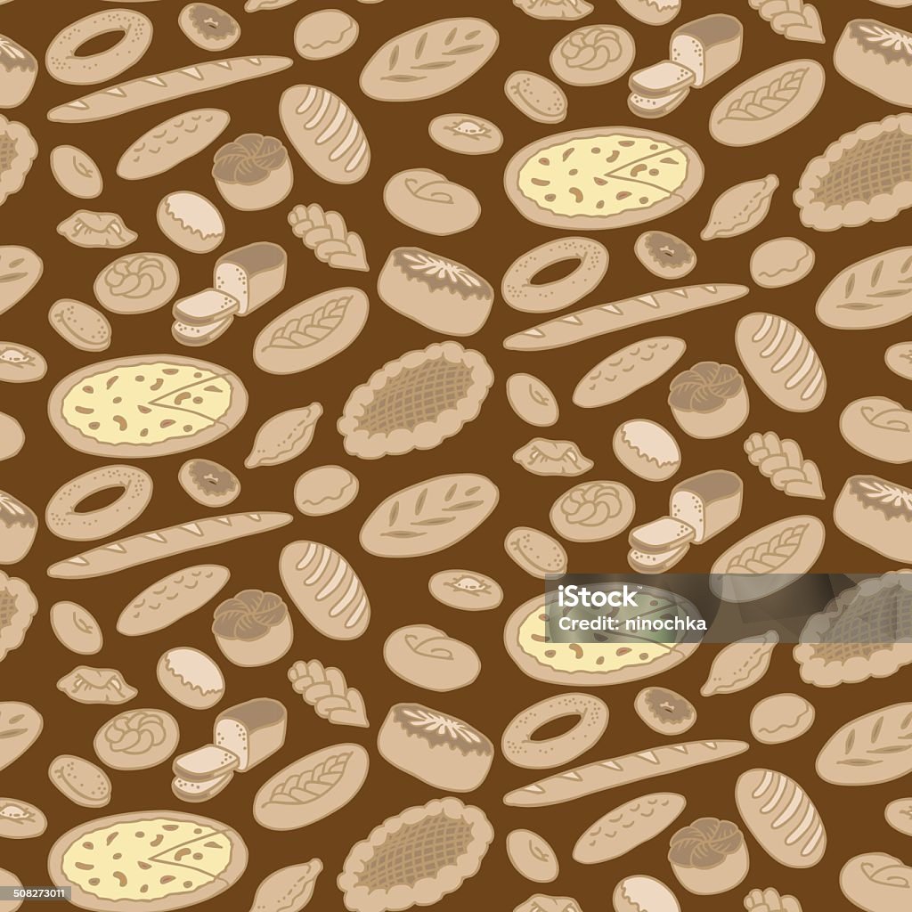 bakery seamless pattern Backgrounds stock vector