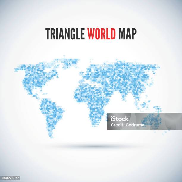 Triangular Geographic Map Triangle Map Abstract Isolated On A White Backgrounds Stock ...